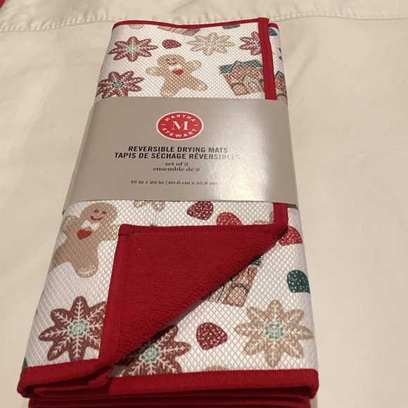 Martha Stewart Other - Martha Stewart Gingerbread Reversible Drying Mats - set of 2